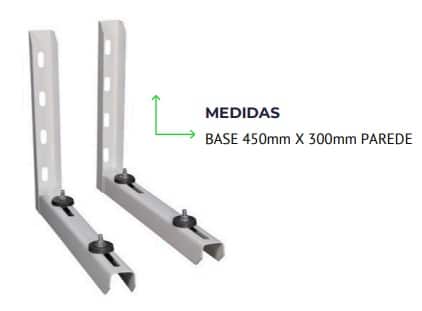 Suporte Split 450Mm Aço 1,2Mm - 7000Btu Até 12000Btu - Barril - Image 3