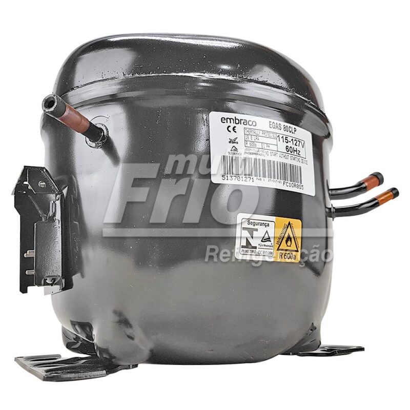 Compressor Motor De Geladeira Gas R600 1/4Hp 110V Prog - Image 2