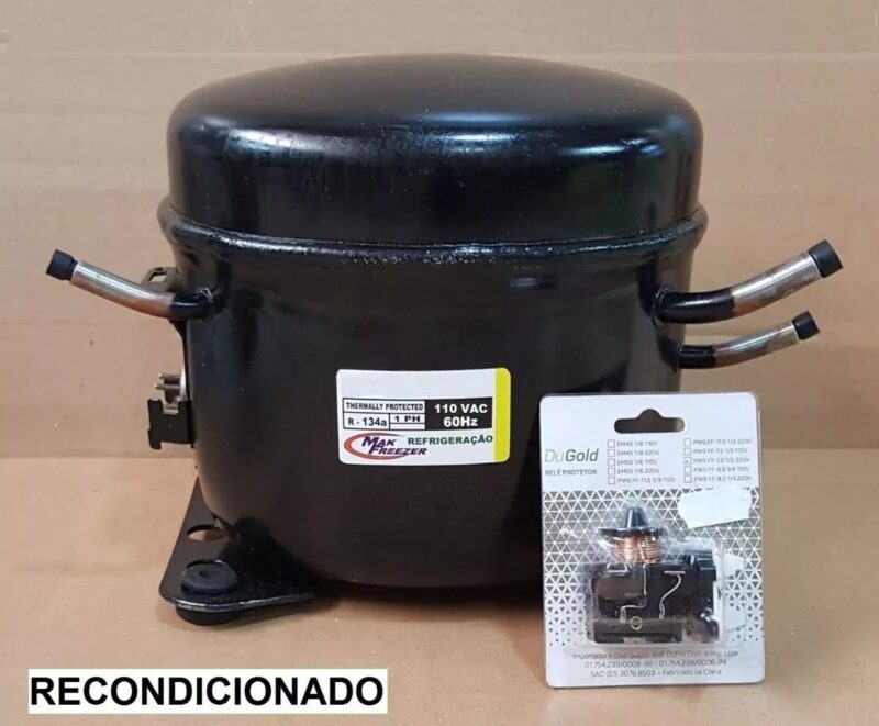 Compressor Motor De Geladeira Recondicionado 1/4Hp 220V - Image 2