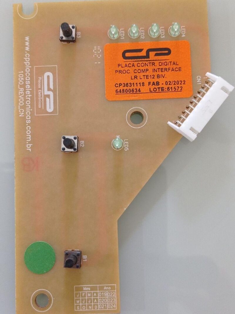 Placa Controladora Digital De Processo Compativel Lavadora Electrolux Ltd15 70203330 - Image 2