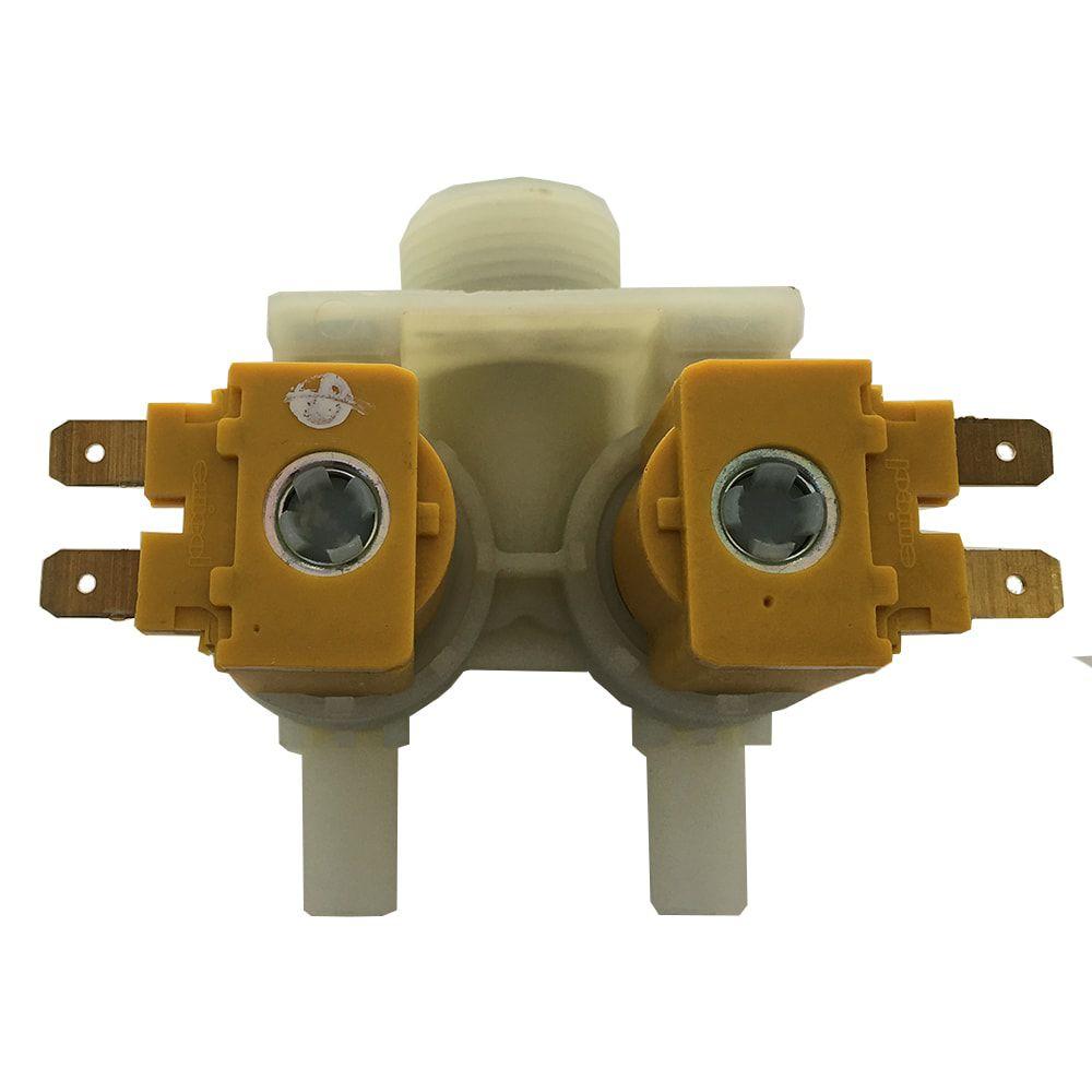 Valvula De Entrada De Agua Saida Dupla Lr Lavadora Consul 127V Ref. 326007114 Original - Image 3