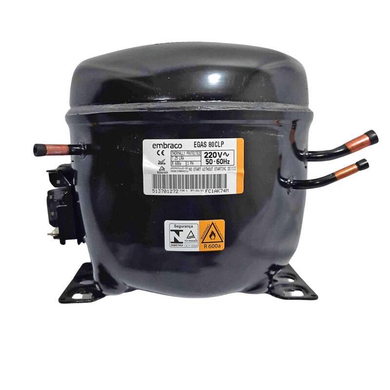 Compressor Motor De Geladeira Gas R600 1/4Hp 220V - Prog
