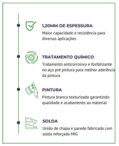 Suporte Split 450Mm Aço 1,2Mm - 7000Btu Até 12000Btu - Barril - Image 2